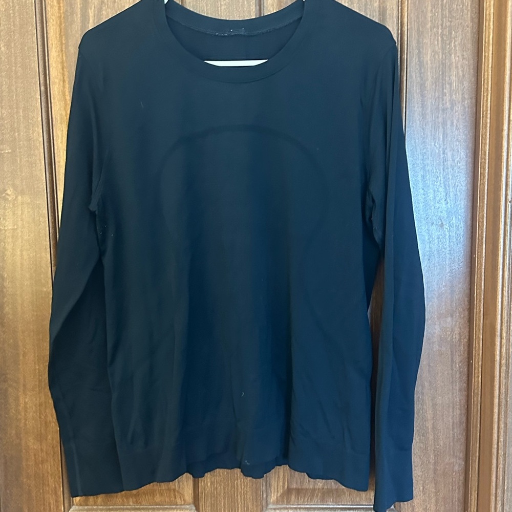 Lululemon navy swiftly relaxed long sleeved shirt hip length size 12 - Picture 2 of 3